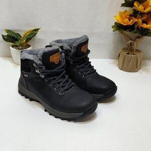 Quatchi Outdoors Winter Snow Hiking Ankle Boots Faux Fur Lined Unisex W 7.5 M 6